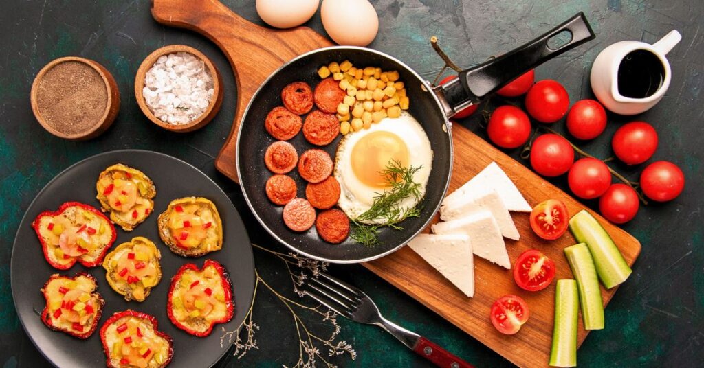 1. Chicken and Apple Sausage Breakfast Skillet